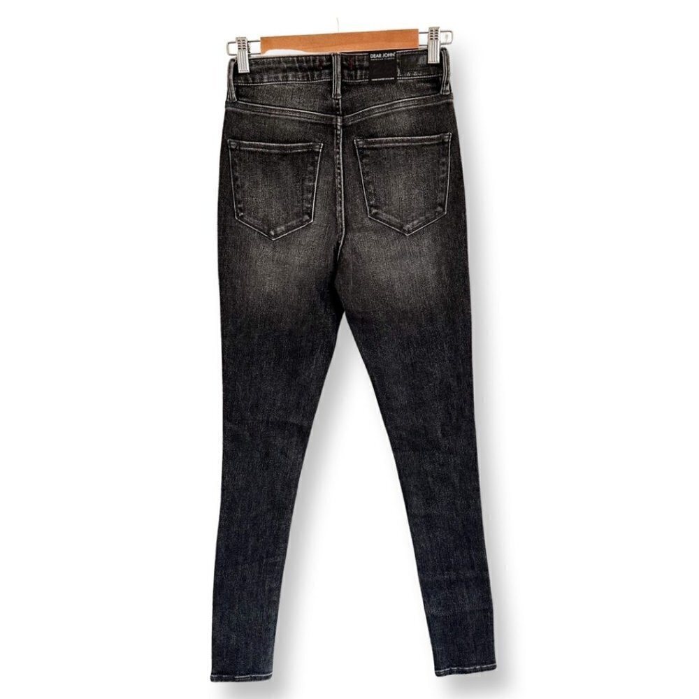 Dear John Denim Women's Olivia High Rise Skinny Jeans Cobble Size 25 With Sequin - Picture 2 of 10